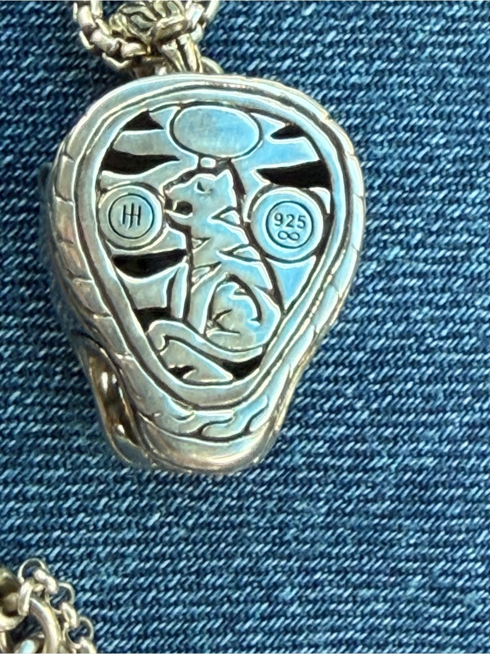 John Hardy Black Panther Pendant Necklace - Picture 6 of 15